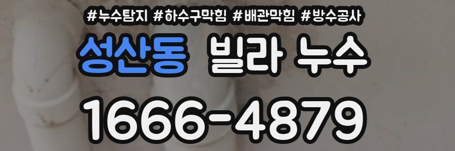 성산동 빌라 누수