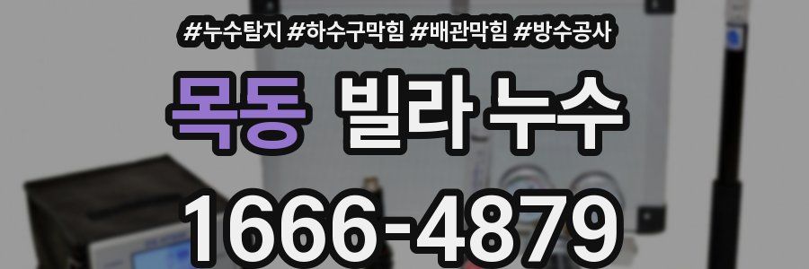 목동 빌라 누수