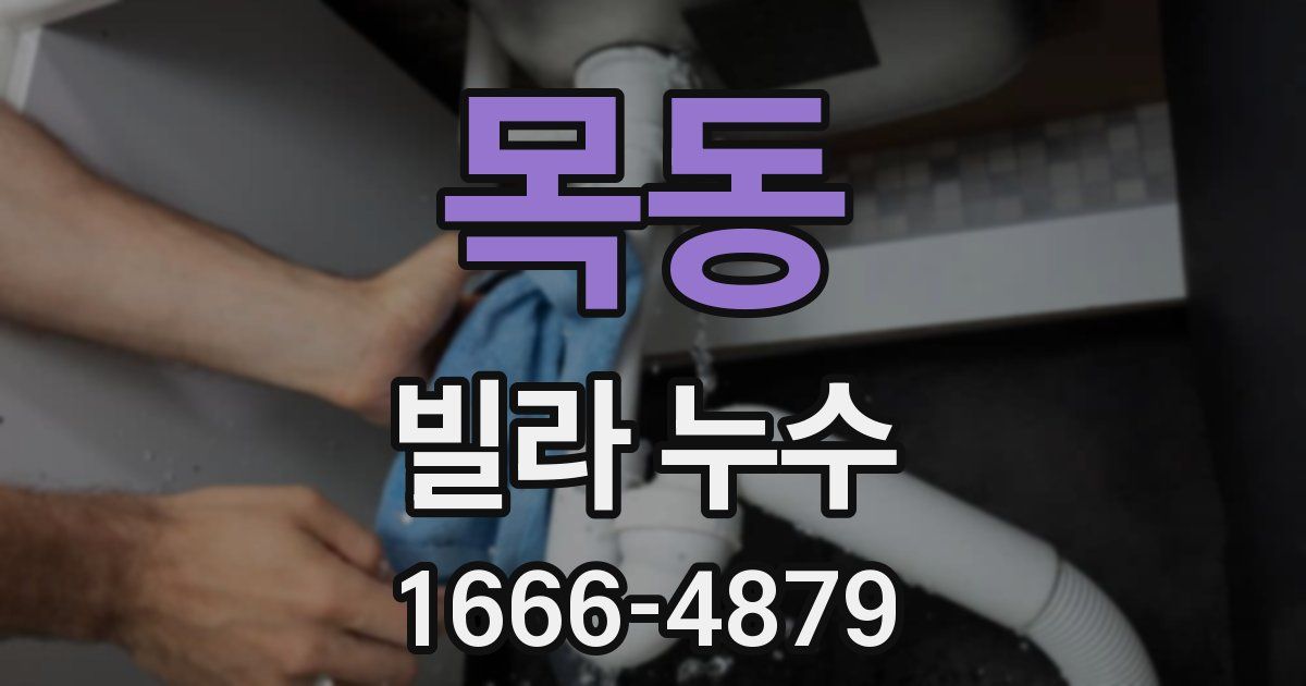 목동 빌라 누수