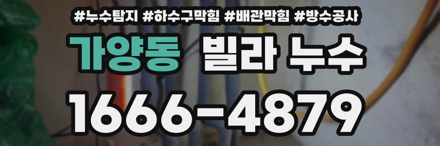 가양동 빌라 누수