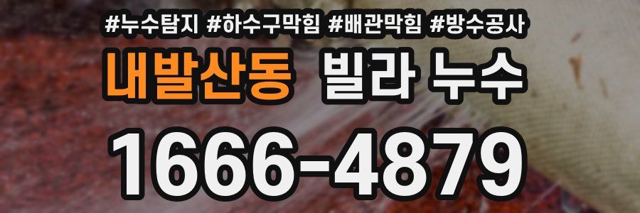 내발산동 빌라 누수