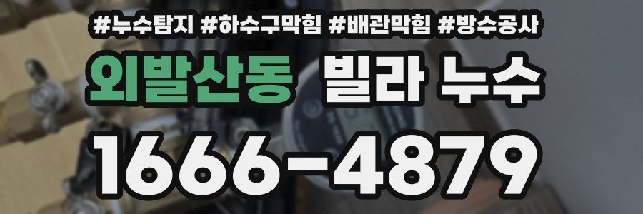 외발산동 빌라 누수