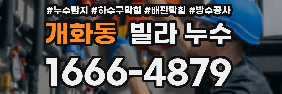 개화동 빌라 누수