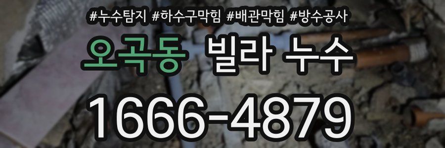 오곡동 빌라 누수