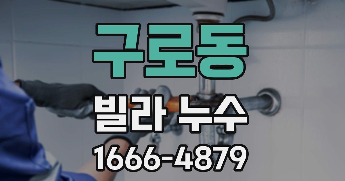 구로동 빌라 누수