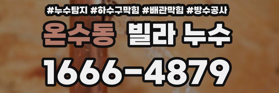 온수동 빌라 누수