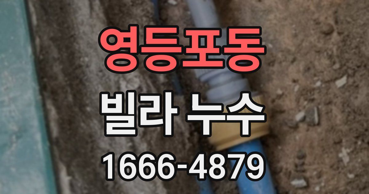 영등포동 빌라 누수