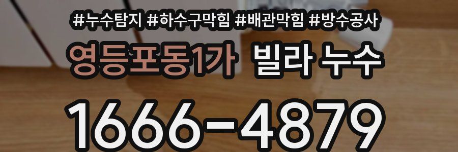 영등포동1가 빌라 누수