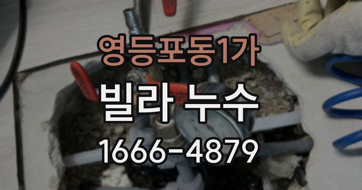 영등포동1가 빌라 누수