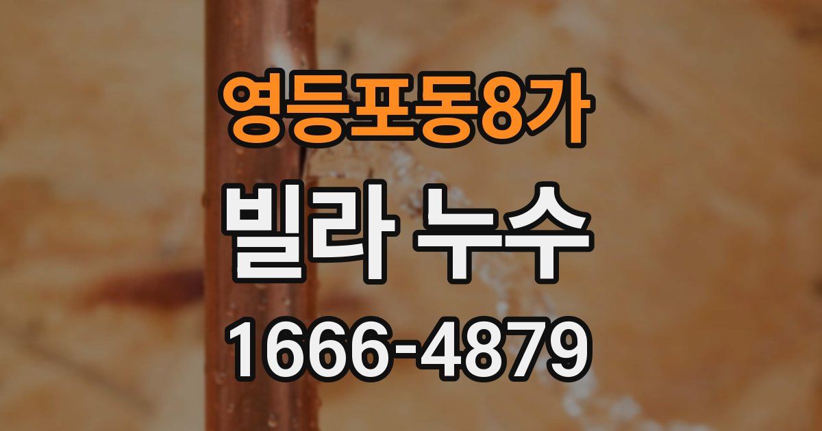 영등포동8가 빌라 누수