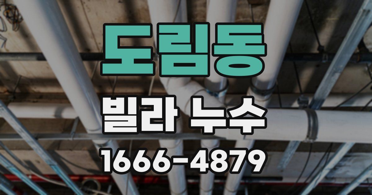 도림동 빌라 누수