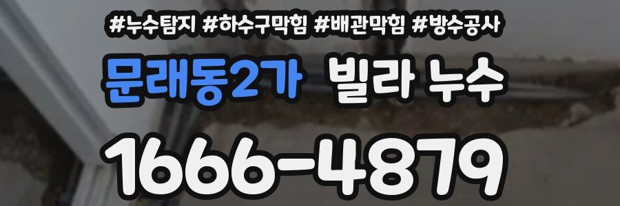문래동2가 빌라 누수