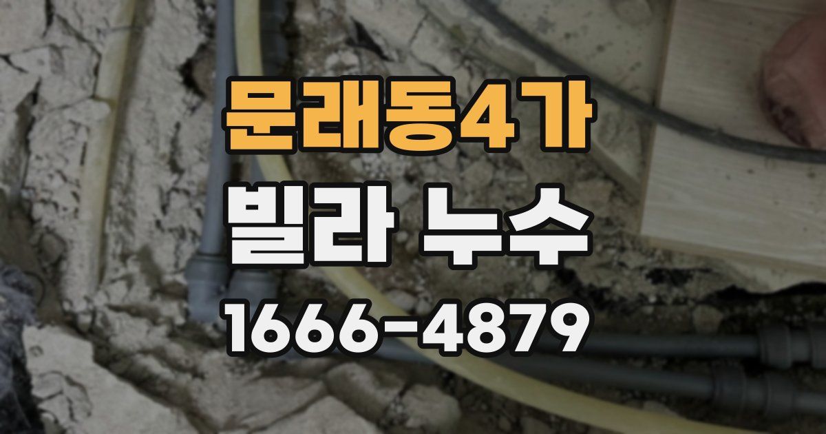 문래동4가 빌라 누수