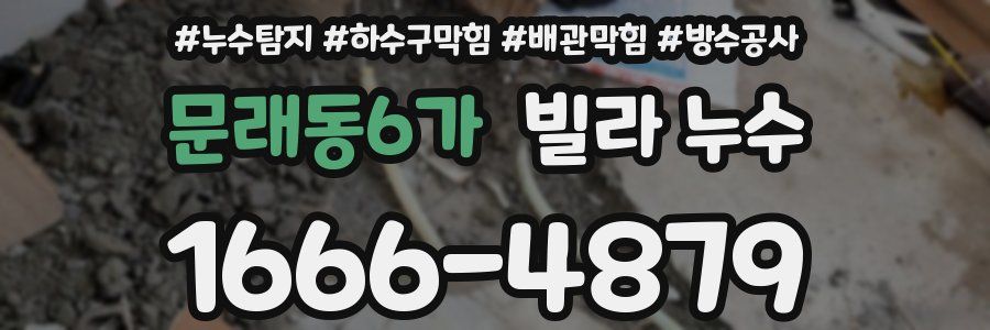 문래동6가 빌라 누수