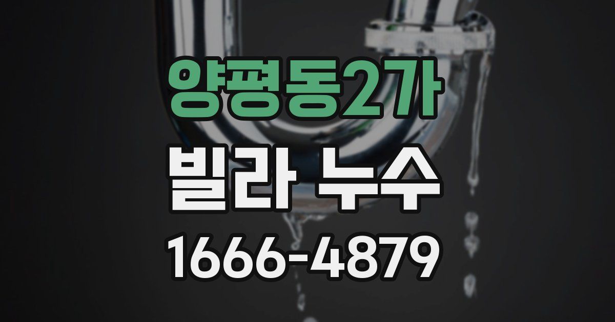 양평동2가 빌라 누수