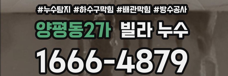 양평동2가 빌라 누수