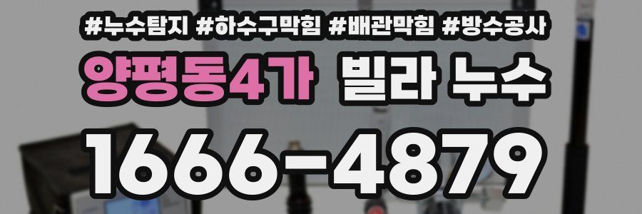 양평동4가 빌라 누수