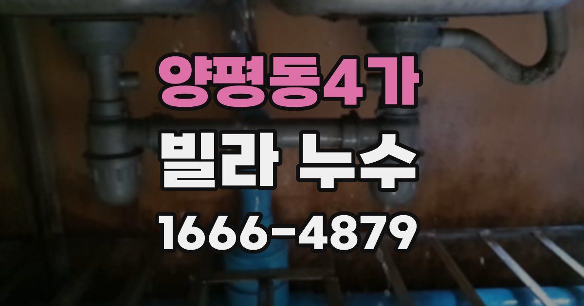 양평동4가 빌라 누수