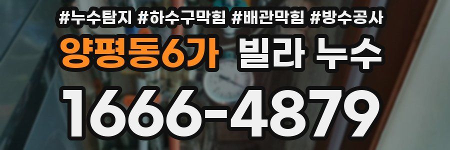 양평동6가 빌라 누수