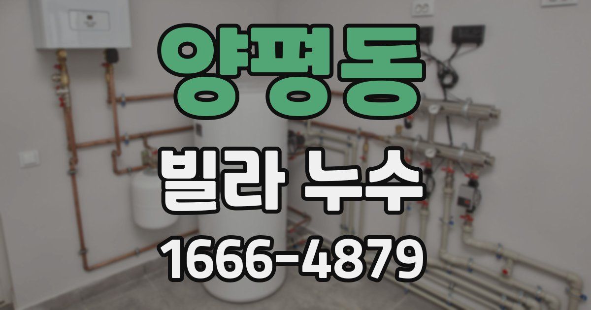 양평동 빌라 누수