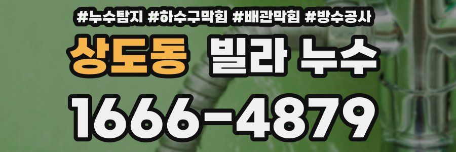 상도동 빌라 누수