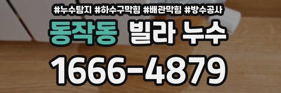 동작동 빌라 누수