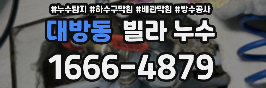 대방동 빌라 누수