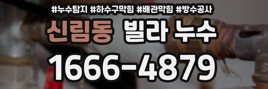 신림동 빌라 누수