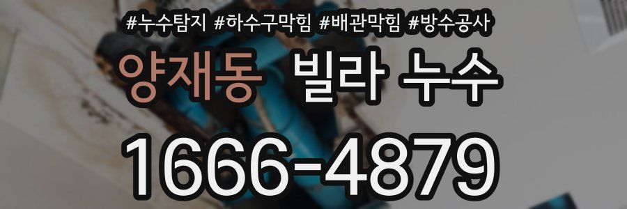 양재동 빌라 누수