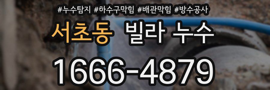 서초동 빌라 누수