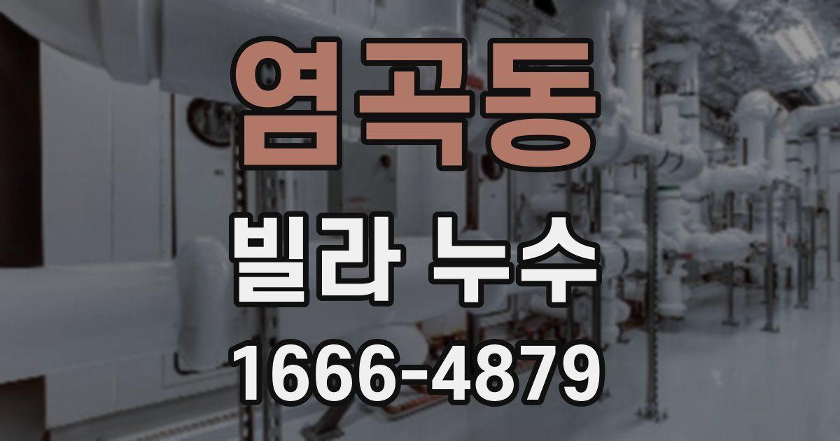 염곡동 빌라 누수