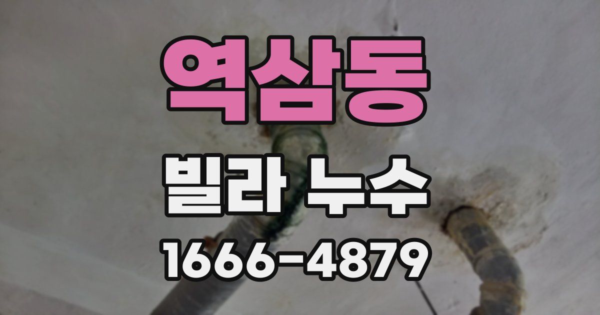 역삼동 빌라 누수