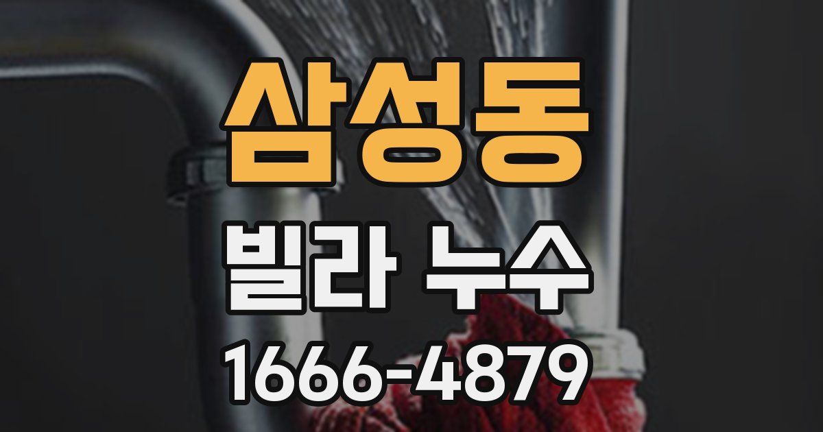 삼성동 빌라 누수