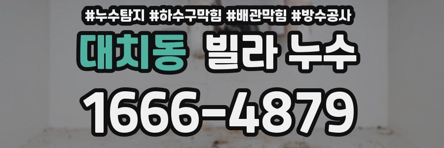 대치동 빌라 누수