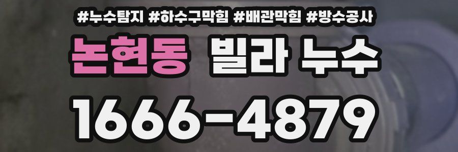 논현동 빌라 누수
