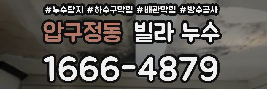압구정동 빌라 누수