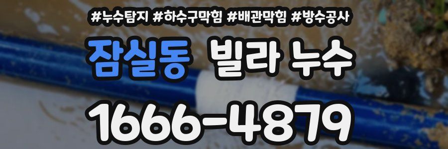 잠실동 빌라 누수
