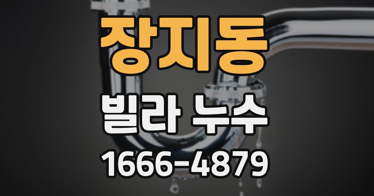 장지동 빌라 누수