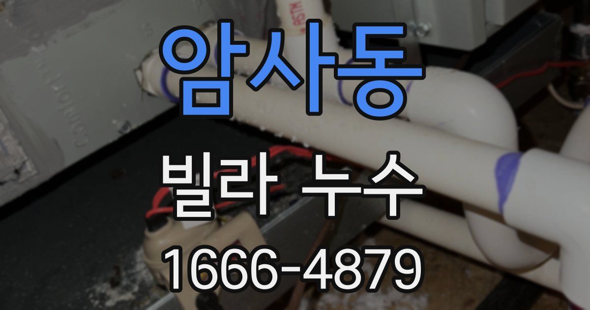 암사동 빌라 누수