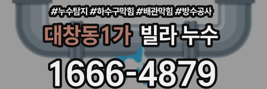 대창동1가 빌라 누수