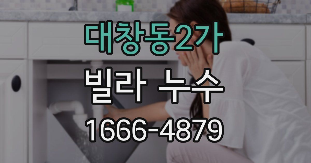 대창동2가 빌라 누수