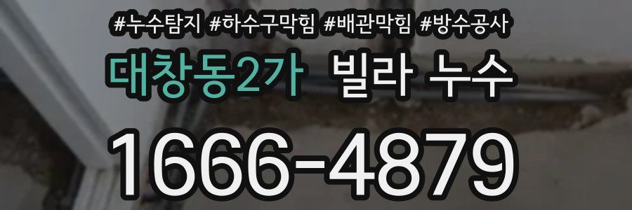 대창동2가 빌라 누수