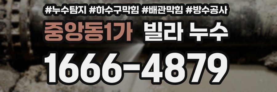 중앙동1가 빌라 누수