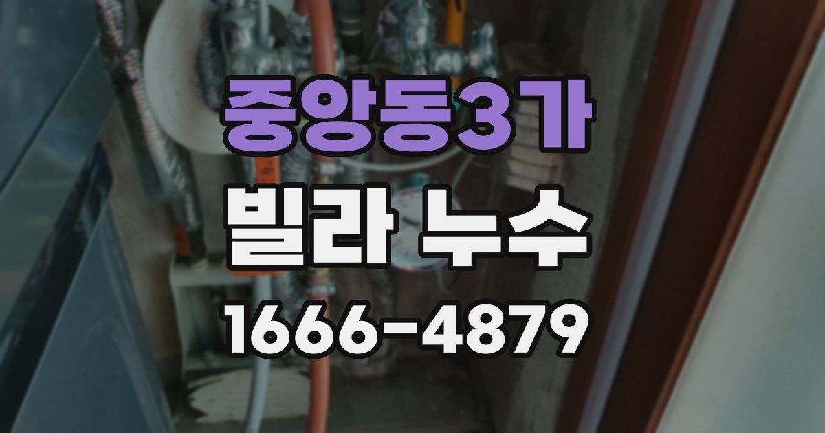 중앙동3가 빌라 누수