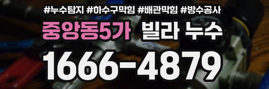 중앙동5가 빌라 누수
