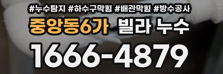 중앙동6가 빌라 누수