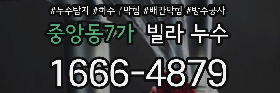 중앙동7가 빌라 누수