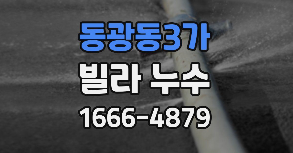 동광동3가 빌라 누수