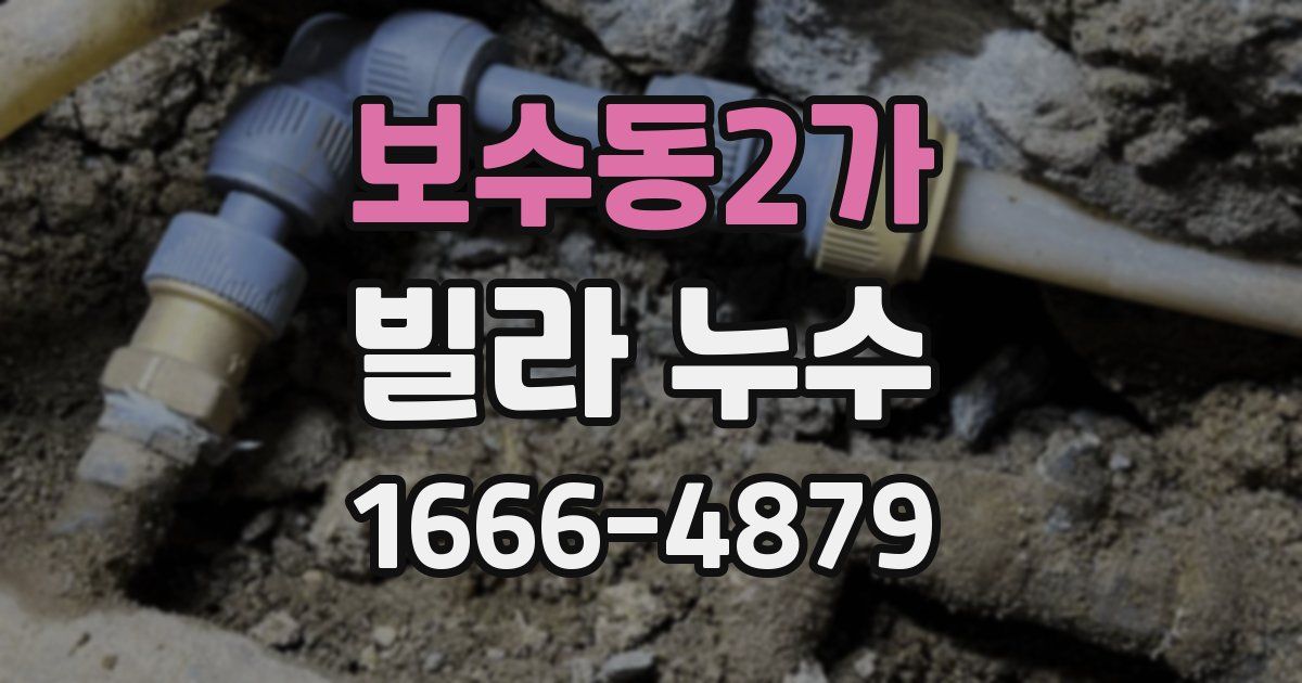 보수동2가 빌라 누수