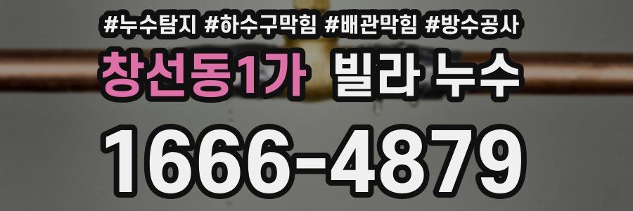 창선동1가 빌라 누수